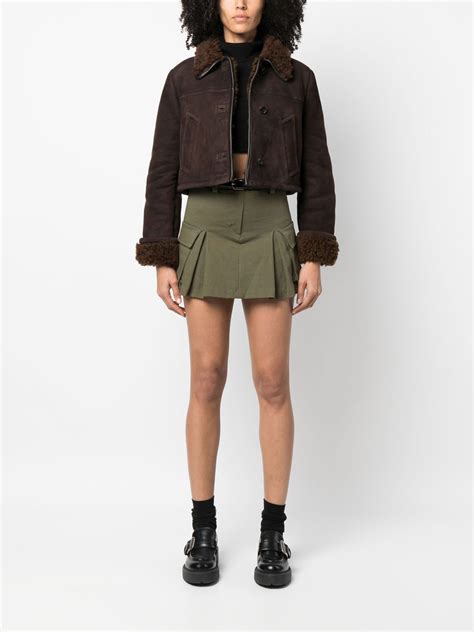 miu miu cropped suede jacket|Miu Miu Cropped Jackets for Women .